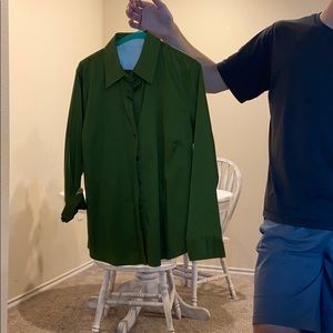 Green button up Chico’s